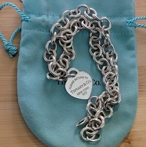 Tiffany & Co. Silver Heart Tag Necklace
